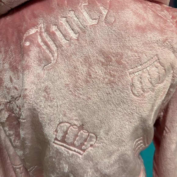 NEW Pink Juicy Couture Logo Pink Robe NWOT Velour Large/X-large XL - Picture 10 of 13